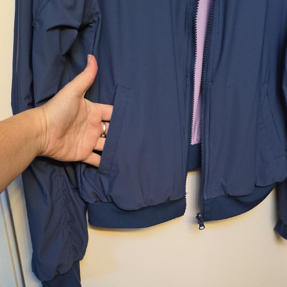 Fabletics Reversible Hooded Running Jacket Size M… - image 6